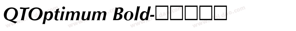 QTOptimum Bold字体转换